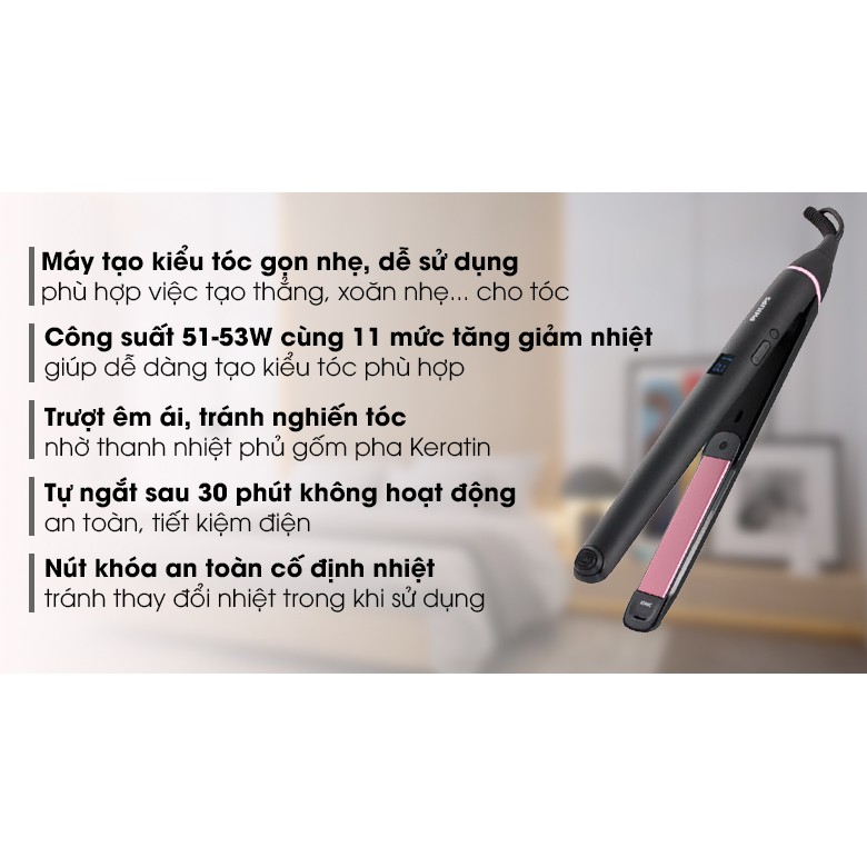 Máy kẹp tạo kiểu tóc Philips BHS675 hãng phân phối