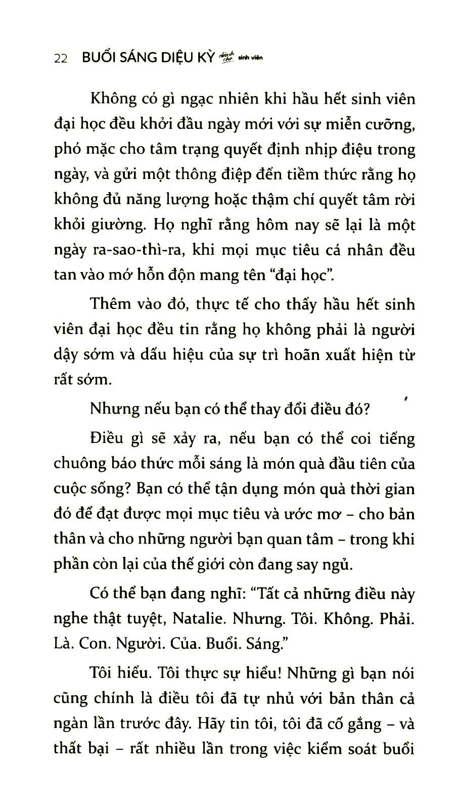 Buổi Sáng Diệu Kỳ Dành Cho Sinh Viên