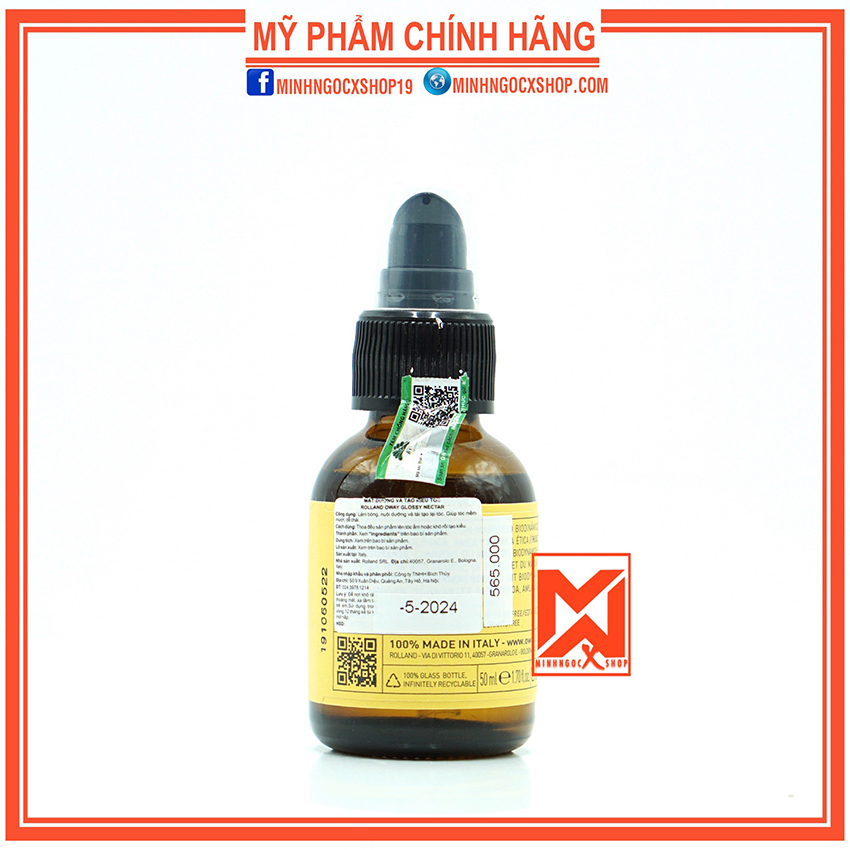 TINH DẦU PHỤC HỒI TÁI TÓC TÓC OWAY GLOSSY NECTAR 50ML CHÍNH HÃNG