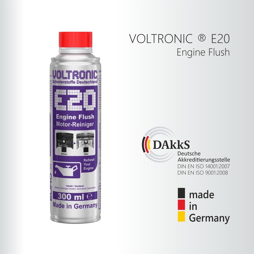 Phụ gia súc rửa động cơ Voltronic E20 Engine Flush 300ml
