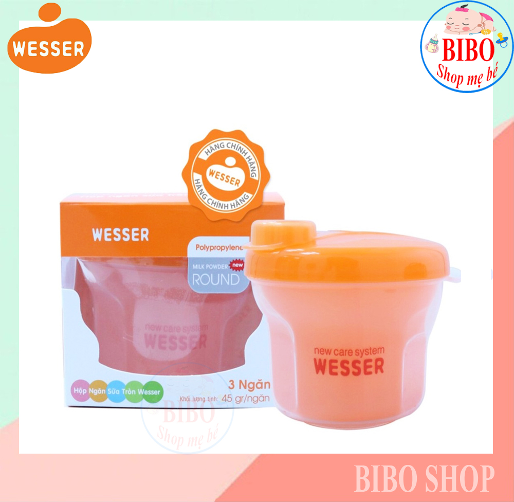 Hộp chia sữa 3 ngăn wesser,hộp đựng sữa cho bé đi học