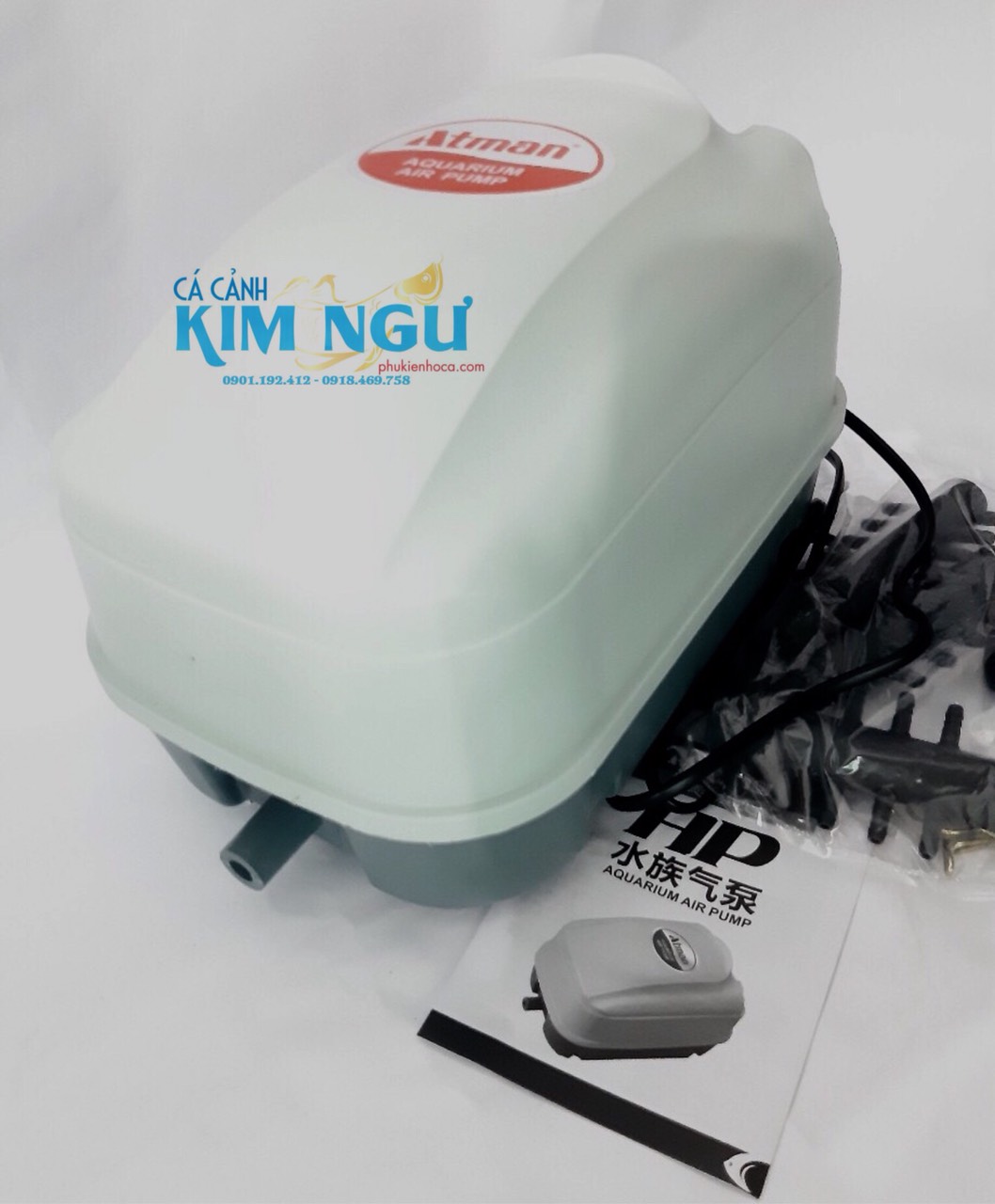 Máy Sủi Oxy Hồ Cá ATMAN HP 12000 (60W) HP12000