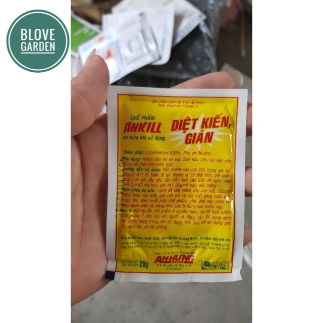Đồ dùng làm vườn - Thuốc diệt kiến ,gián gói dạng bột (20gr)