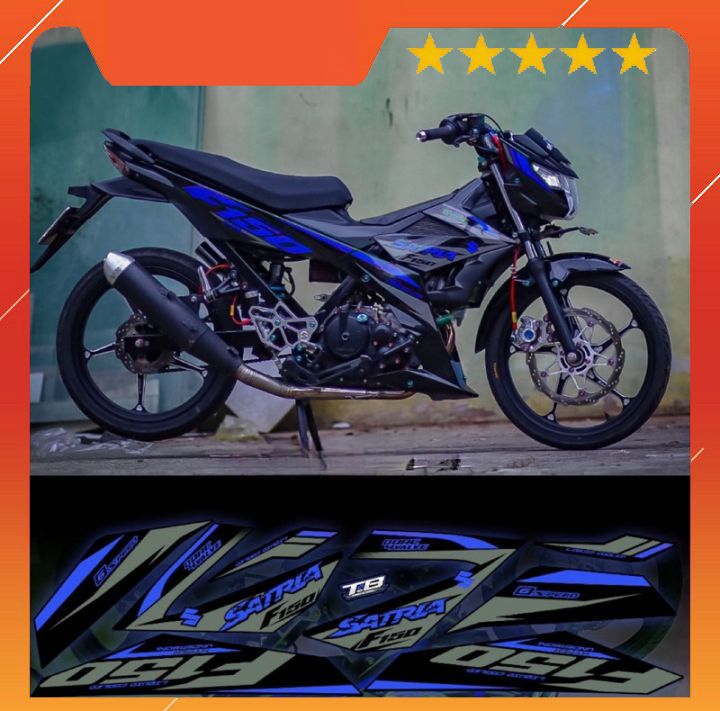 tem rời satria full đen phối đủ màu