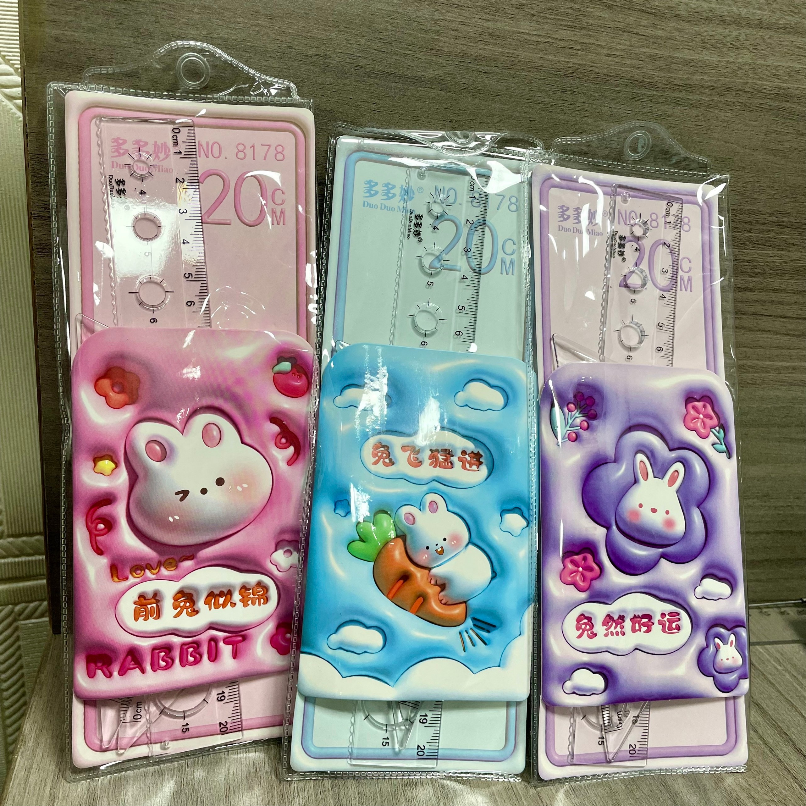 Bộ thước eke cứng cho bé làm dụng cụ học tập