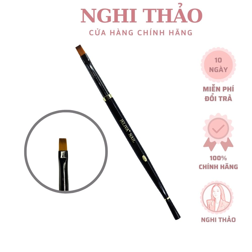Cọ đắp gel đầu vuông Jeliva 04