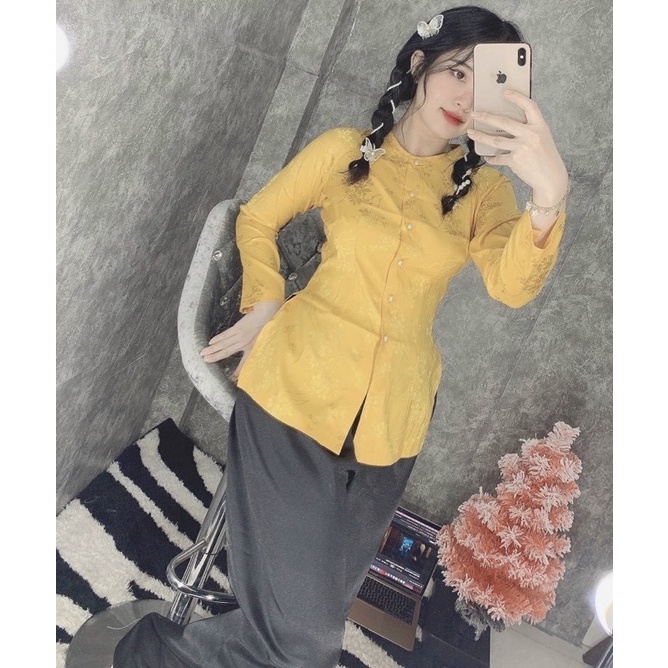 Đồ lam đi chùa # bà ba gấm cao cấp# quần áo nữ #đồ bộ # vải mát