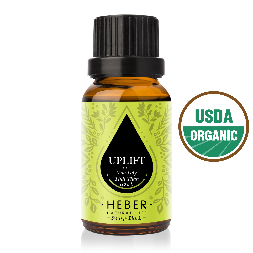 Tinh Dầu Vực Dậy Tinh Thần - Uplift Blend Essential Oil Heber Natural Life, 100% Thiên Nhiên Nguyên Chất, Xông Thơm Phòng