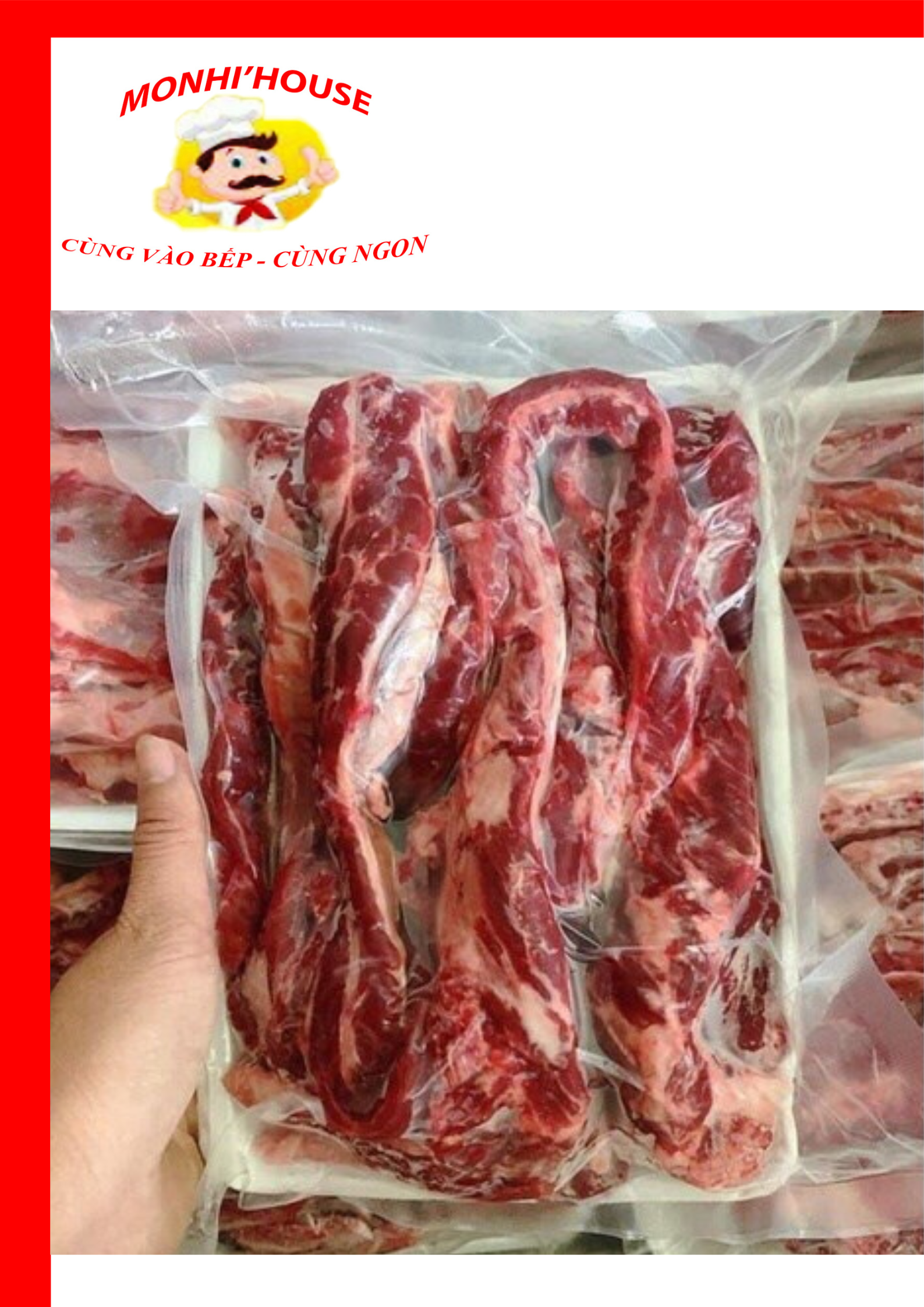 500g Dẻ Sườn Bò mềm, hàng mới