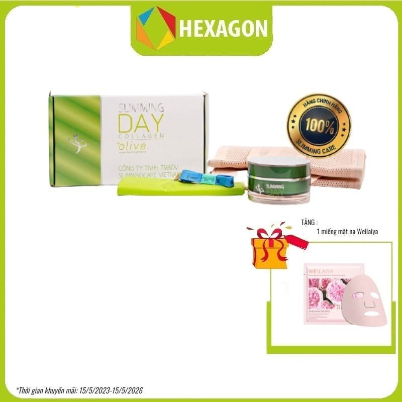 Bộ đai định hình tan mỡ, mờ rạn Slimming day collagen (SDC)