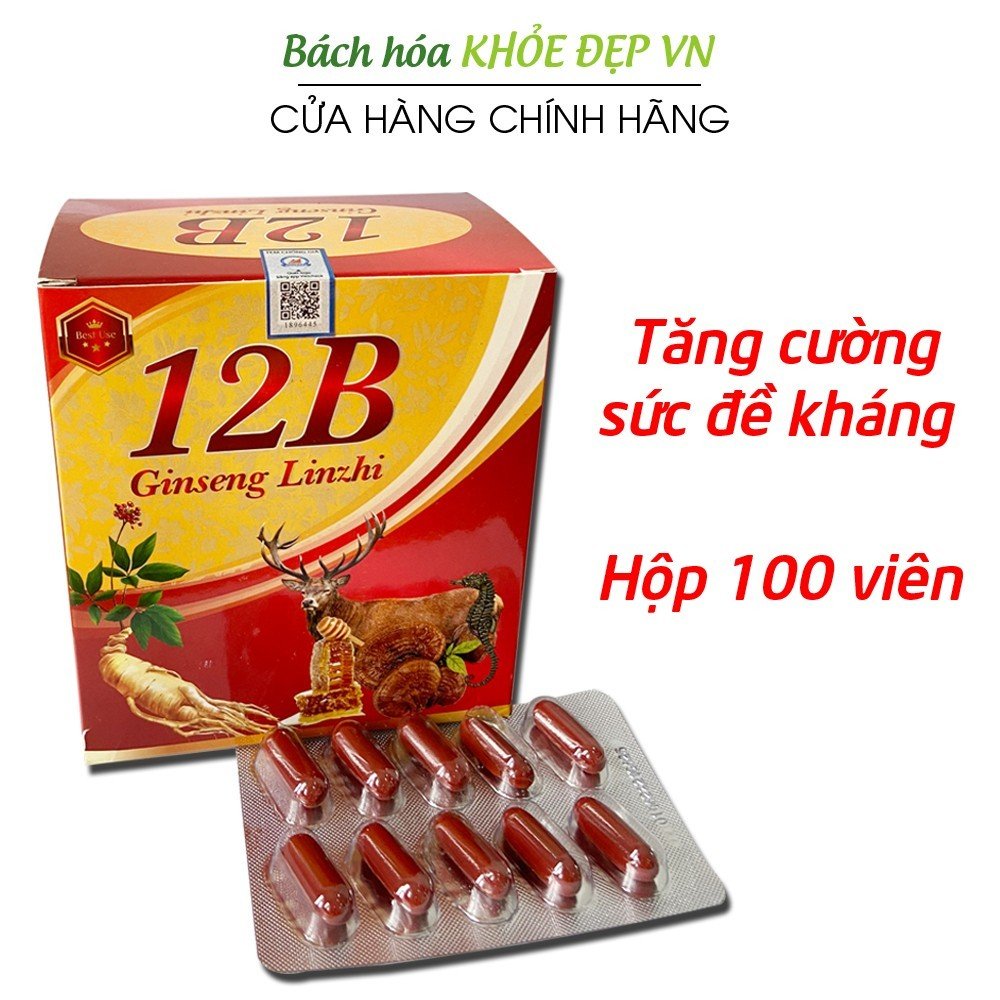 Viên uống Vitamin B tổng hợp 12B With Ginseng bồi bổ cơ thể