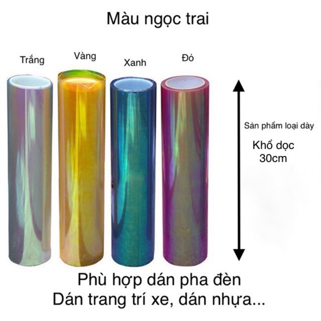Fim dán đèn màu titan khổ 20x50cm