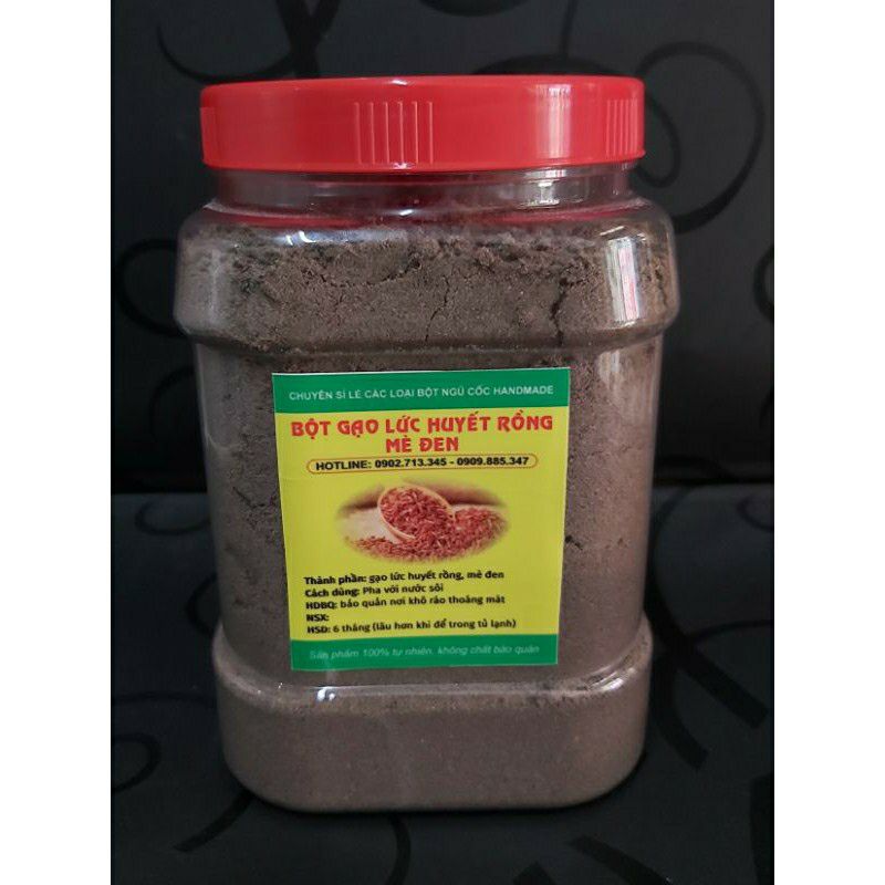 Bột Gạo Lứt + Mè Đen Nguyên Chất - date mới 800gr