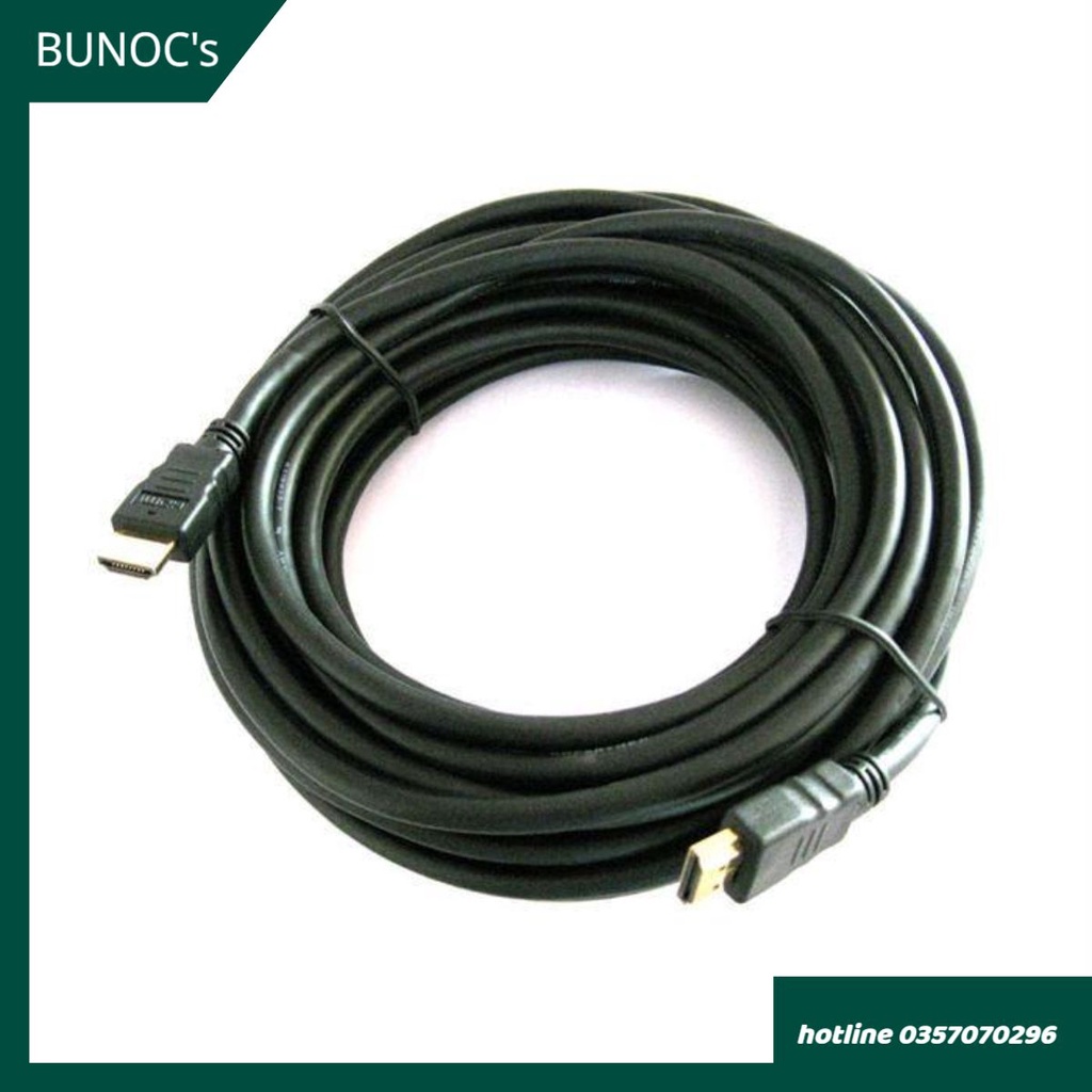 Dây hdmi tròn đen 7.0 dài 10m 15m 20m 25m 30m hàng xịn bunoc's