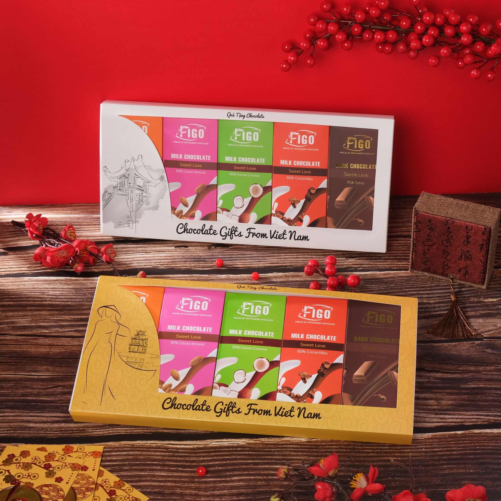 Set quà tặng tết Chocolate Figo siêu ngon