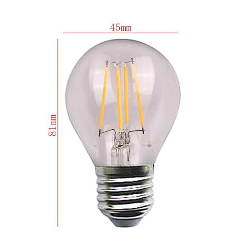 PER Edison LED Bulb Unique Exquisite Energy-saving Bulb Warm White 4W 110-220V E27 Standard Lamp Holder