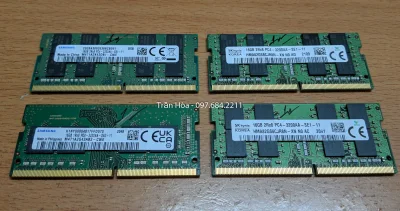 Ram laptop 16GB PC4-3200 (DDR4-3200), Ram 16GB DDR4 Bus 3200MHz SODIMM.