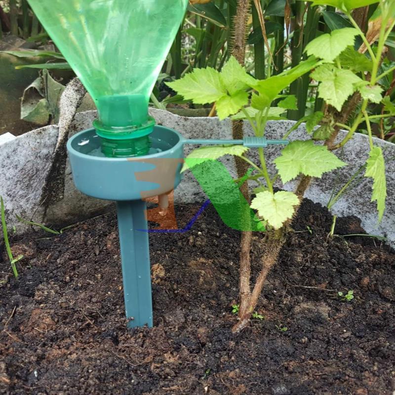 Set 20 Rod plug drip irrigation fitting up plastic bottle, watering device automatic drip, rod watering drip tree landscape