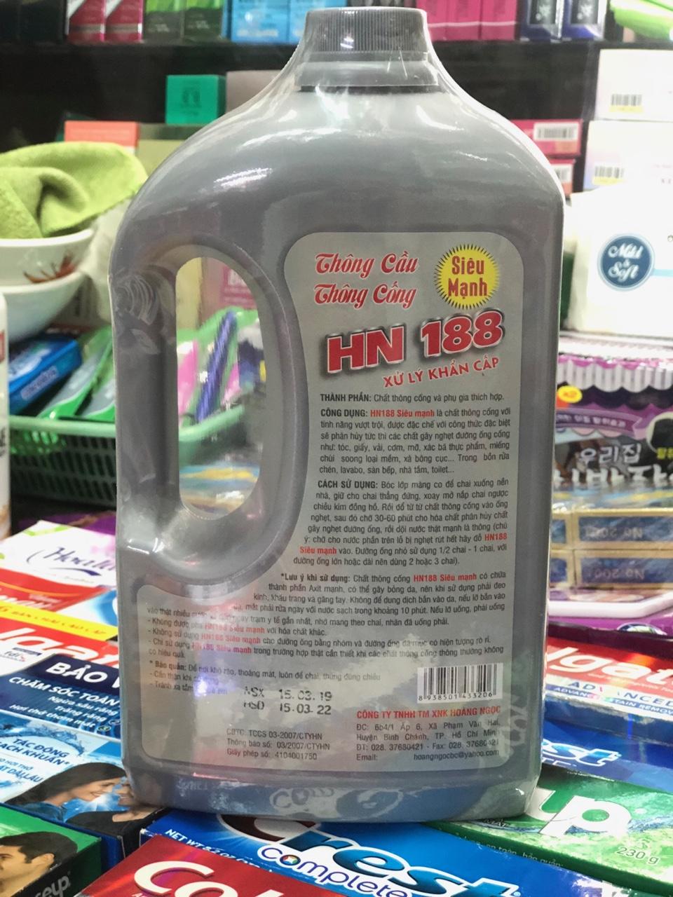 NƯỚC THÔNG CẦU THÔNG CỐNG CẤP TỐC - SIÊU MẠNH HN188