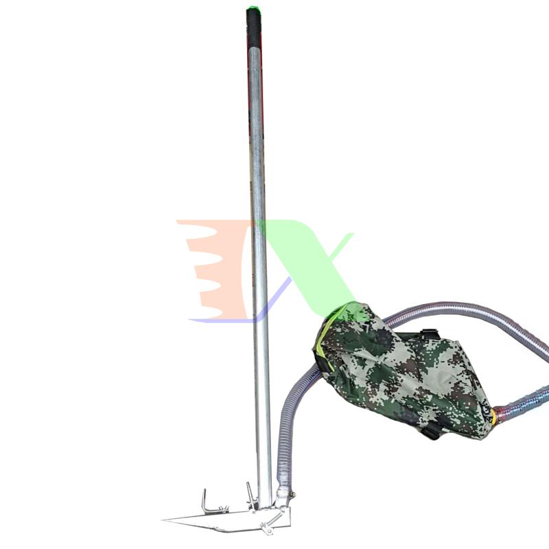 Máy bón phân dạng cuốc TMP-06, Dụng cụ bón phân Inox đeo vai lưng, Thùng bón phân