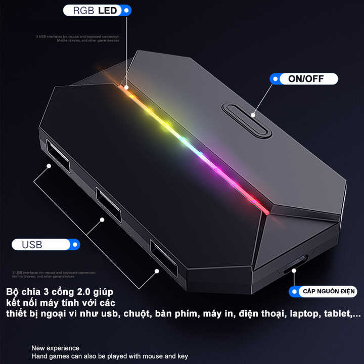 FREEWOLF G6 hỗ trợ chơi game PUBG Mobile cho Android, IOS, iPad như PC