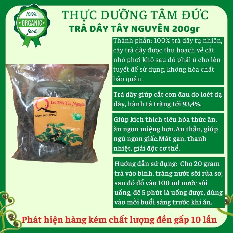 trà dây tây nguyên quy nguyên trà dây nguyên chất ông thầy tuệ hải 200g tâm đức 2