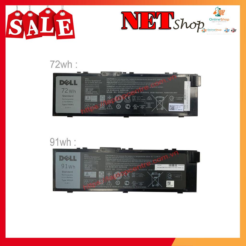 Pin laptop dell precision 7510 7520 7710 7720 mfkvp t05w1