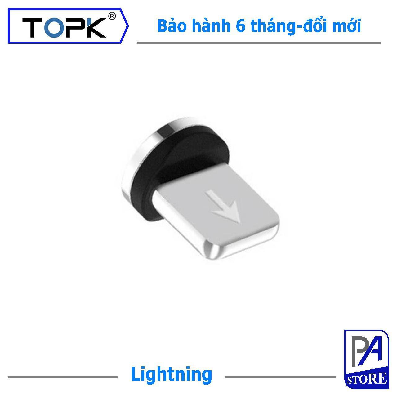 Đầu Cáp Sạc Nam Châm Rời Dùng Cho Cáp TOPK (Lightning, Type C, Micro USB)
