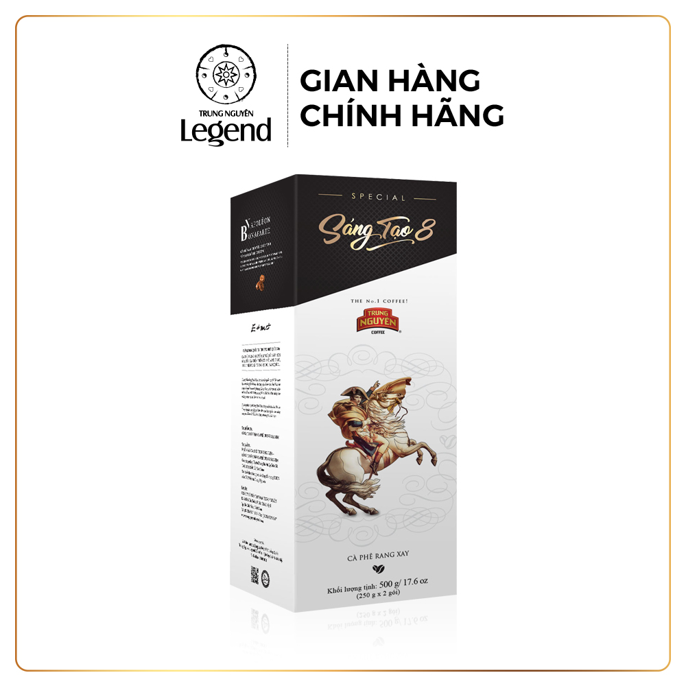 Trung Nguyen Legend Roasted and Ground Coffee for Filter Brewing - Creative 8 - Box of 500Gr