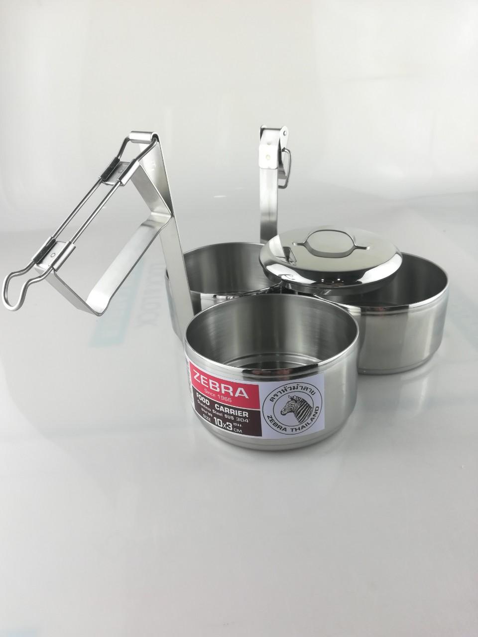 [HCM]Camen Inox Zebra 10cmx3 ngăn-150103