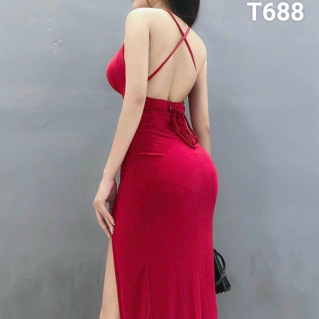 Đầm body xẻ đùi quá đẹp umi cao cấp T688