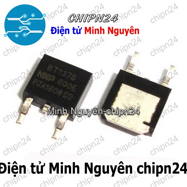 [2 con] (SOP) Triac Dán BT137S-600E TO-252 8A 600V (SMD) (BT137-600 BT137) - HH002921