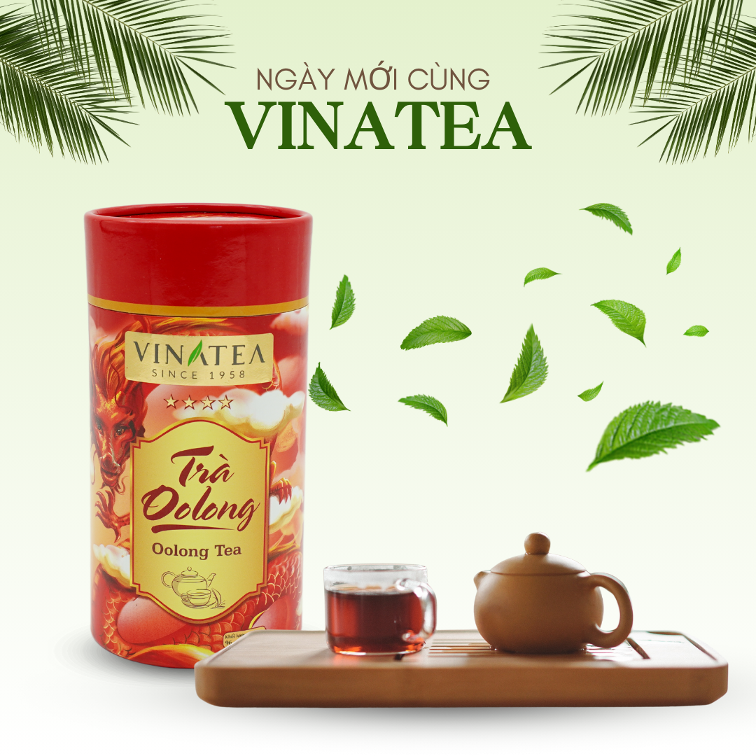 Trà Vinatea Oolong (ôlong) lon 96g