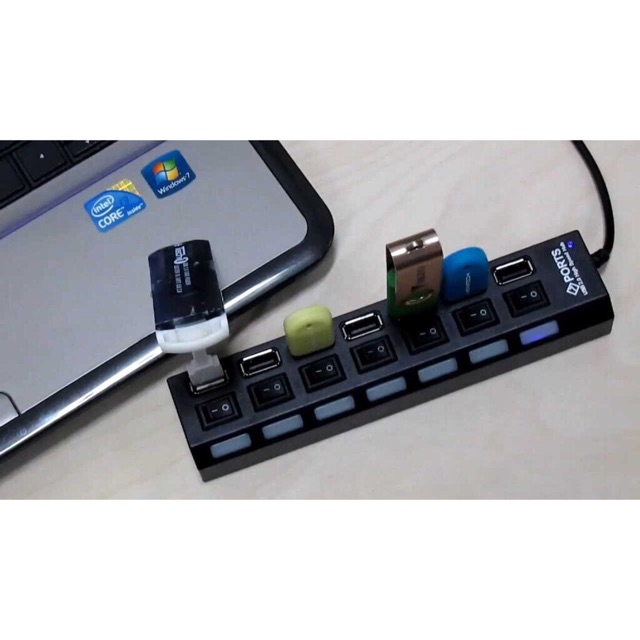 [HCM]Usb hub 7 cổng có công tắc - 7 cổng chia usb