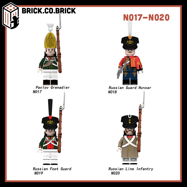 Đồ chơi Tướng Lính Quân Đội Nga Xô Viết Mô hình Lắp ráp Quân sự Army N017