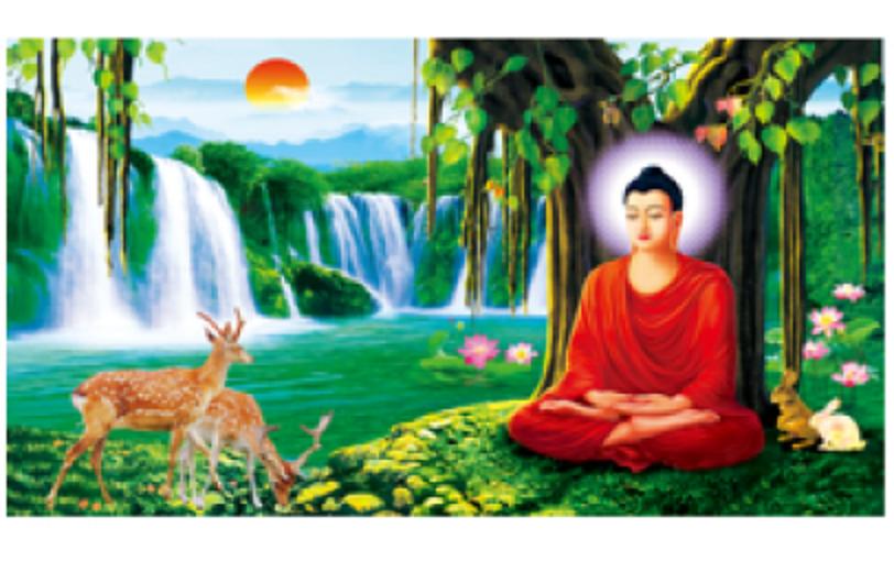 [HCM]TRANH THÊU PHẬT THÍCH CA MÂU NI DV6195