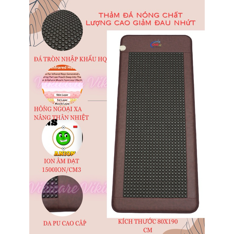 Thảm đá nhiệt nóng hỗ trợ giảm mỡ