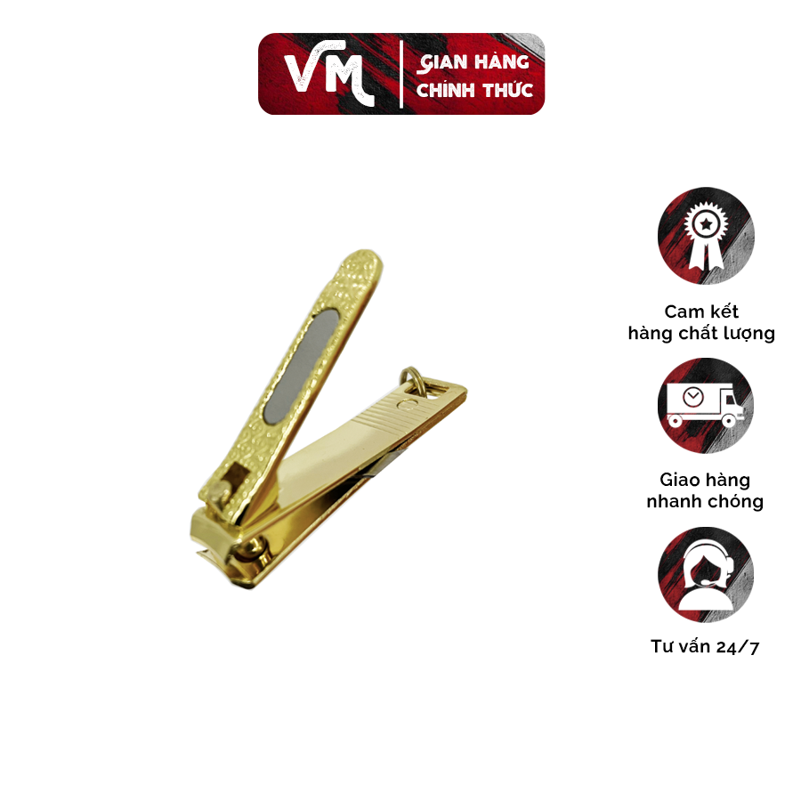 Bấm cắt móng tay mini mạ vàng có móc treo