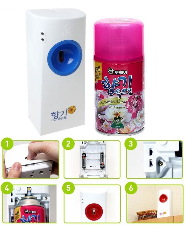 [TẶNG CHAI XỊT và PIN ] - Máy xịt phòng tự động
