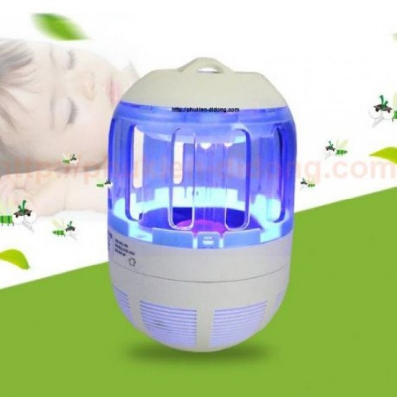 Đèn bắt muỗi diệt côn trùng kiêm đèn LED ngủ thông minh – Đèn bắt muỗi tự động bằng ánh sáng tia UV thân thiện với môi trường không mùi khét, không gây ồn (Bảo hành 12 tháng)