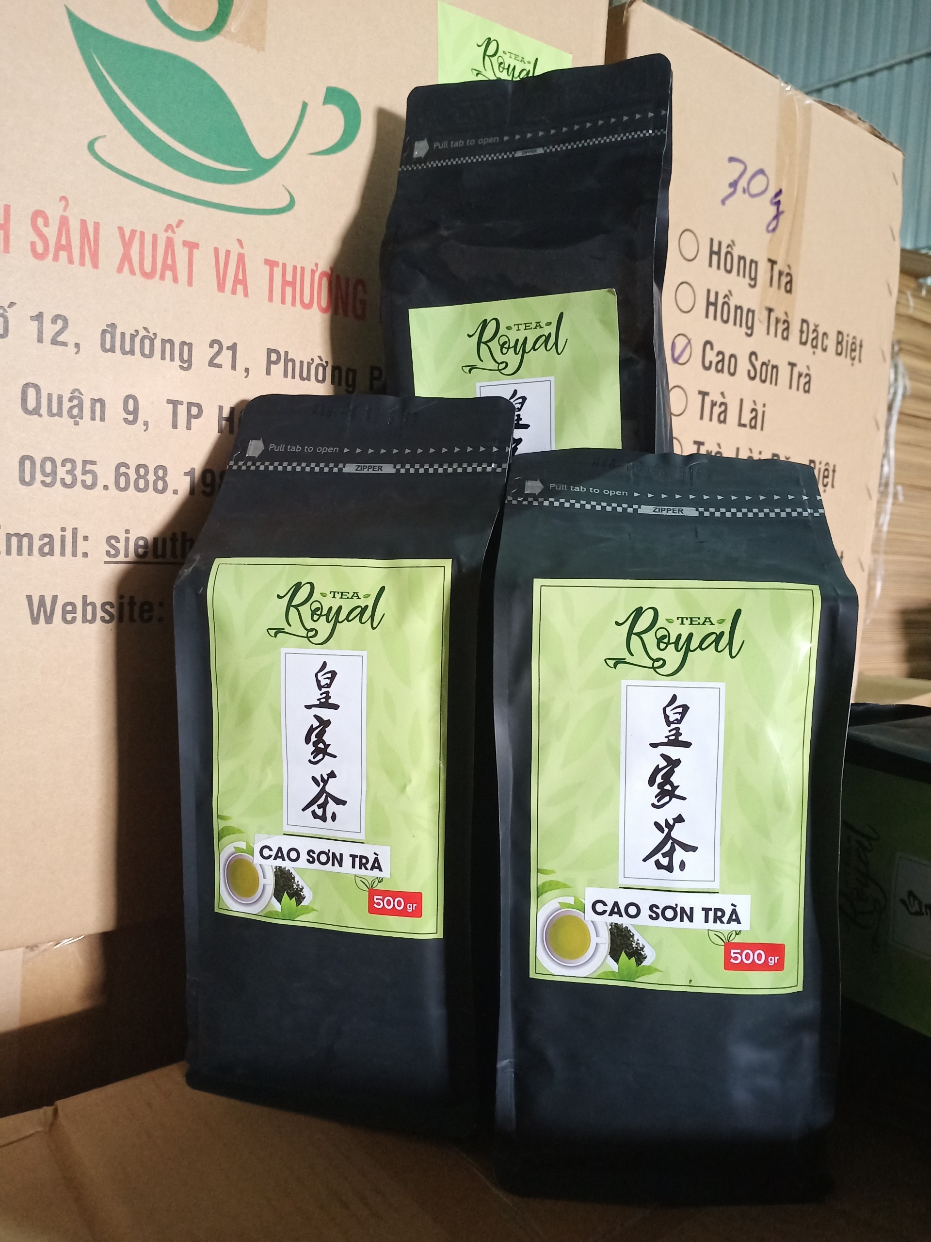 Trà Đen CAO SƠN TRÀ Pha Trà Sữa Royal Tea Túi 500G