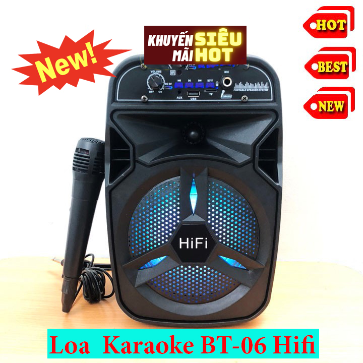 [HCM]( Quà Tặng Kèm Micro Có Dây) Loa Karaoke Bluetooth...