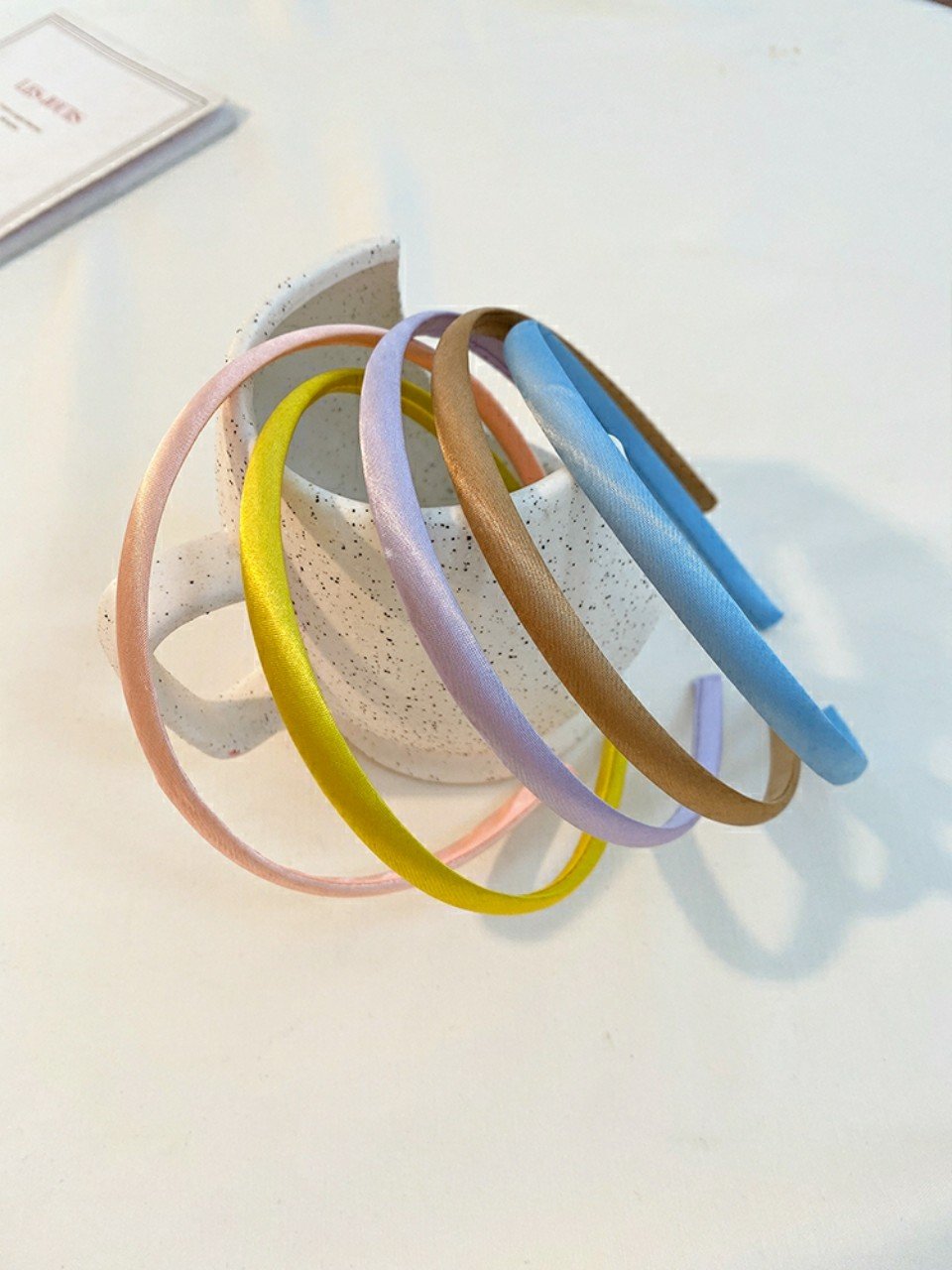 BỜM CÀI TÓC 1cm  SATIN