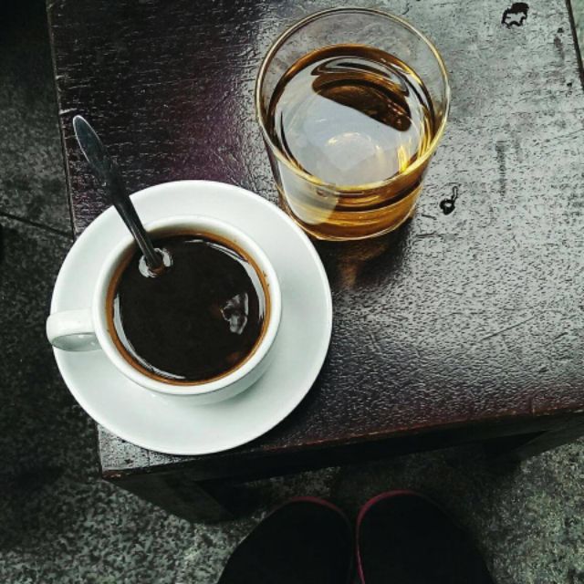 Ly sứ Bát Tràng kèm đĩa Cốc cafe