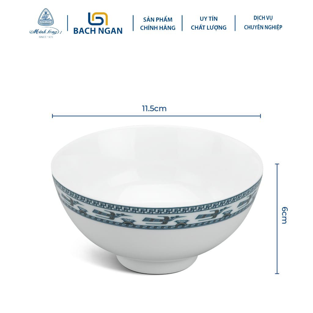 chén sứ Minh Long chim lạc - chén sứ minh long