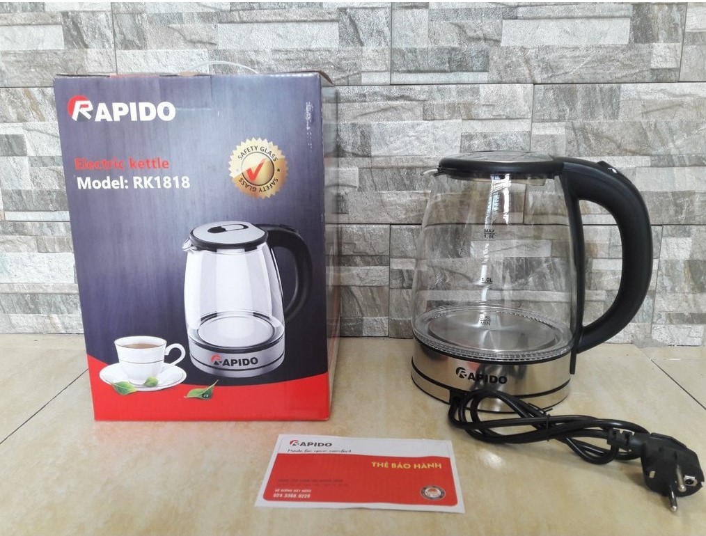 Ấm siêu tốc Rapido RK1818 1,8 lít