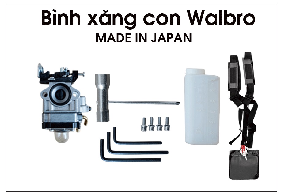 Máy Cắt Cỏ 2 Thì 750W Oshima W-260 Bạc