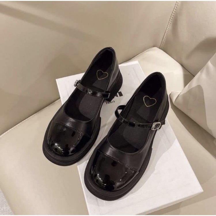 Giày Lolita Quốc Dân Đế Bằng Da Mềm Bóng BB-0200