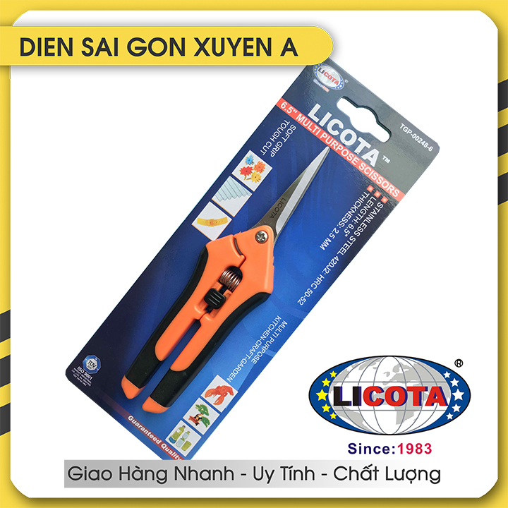 Kéo cắt tỉa bấm 6.5 inch licota tgp-00248-6 taiwan