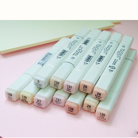 Bộ bút màu Marker Touchliit 6 - set 12/24  màu da